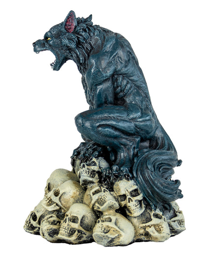 Werewolf On Skull Mountain Decorative Figure 14cm