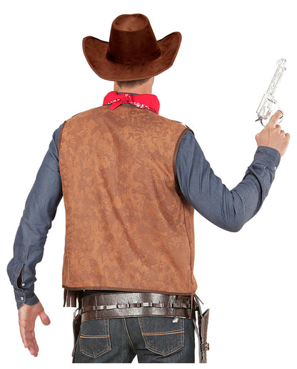 Cowboy Weste Wildleder-Look