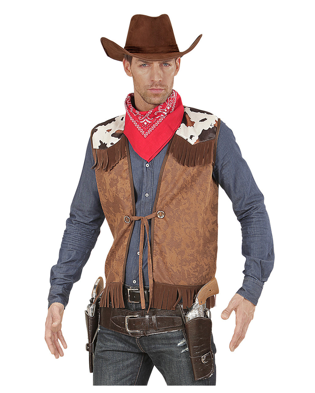 Cowboy Weste Wildleder-Look