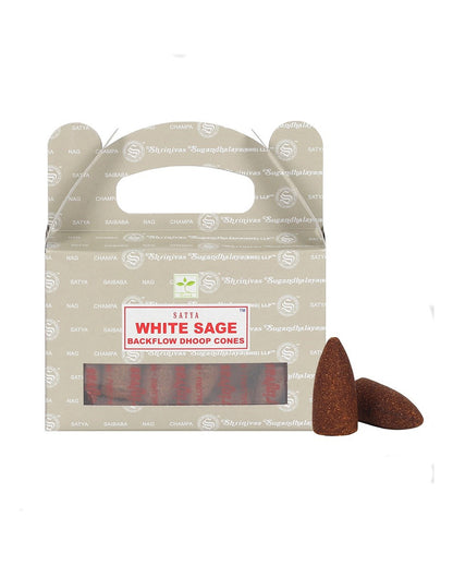 White Sage Backflow Incense Cones 24pcs.
