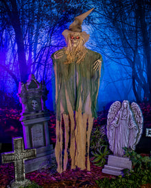 Wicked Vogelscheuche mit Bewegung, Licht & Sound 170cm