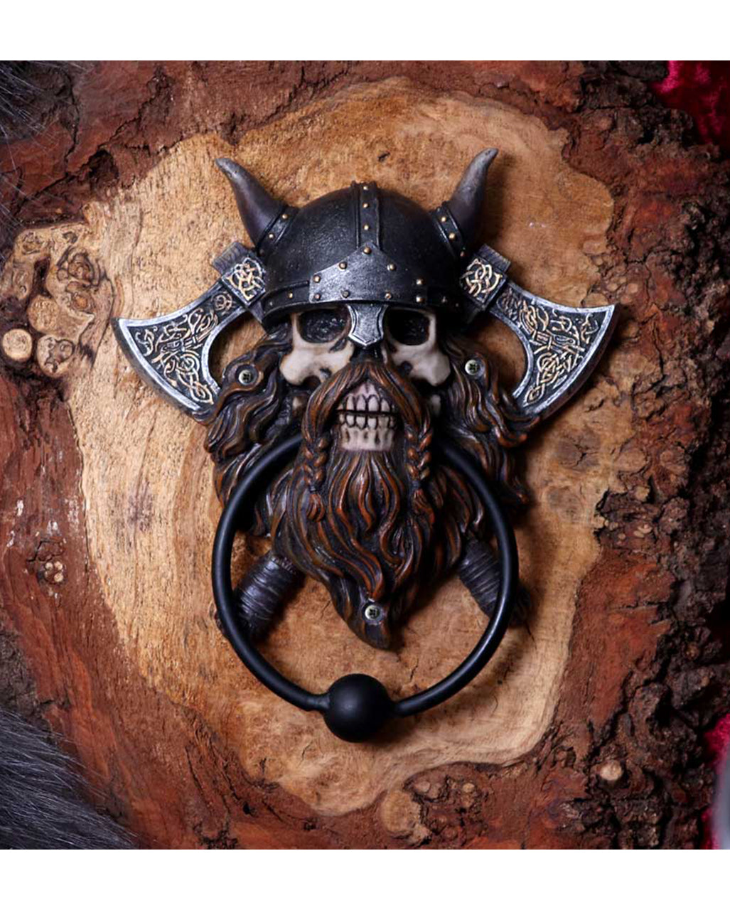 Wikinger Totenschädel Türklopfer 18,5cm