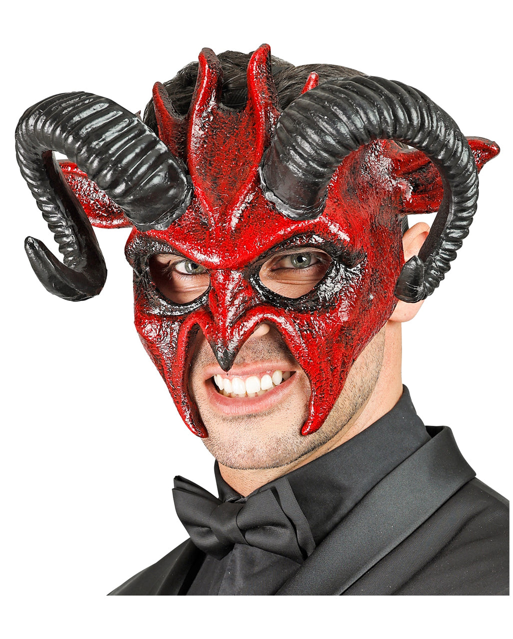 Wild Devil Maske mit Hörnern