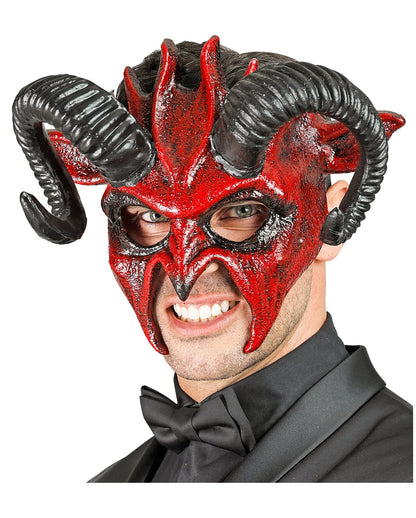 Wild Devil Maske mit Hörnern