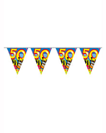 Geburtstagsgirlande Swirls 50 Jahre