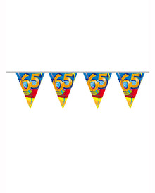 Geburtstagsgirlande Swirls 65 Jahre