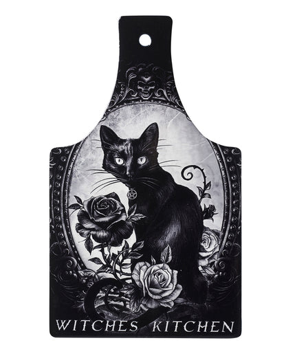 Witches Kitchen & Katze Küchenbrett & Servierplatte