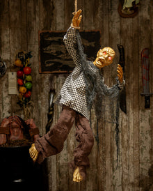 Zappelnder Zombie am Seil mit Light & Sound