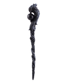 Zauberstab Black Phönix mit schwarzer Kugel