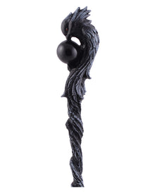 Zauberstab Black Phönix mit schwarzer Kugel