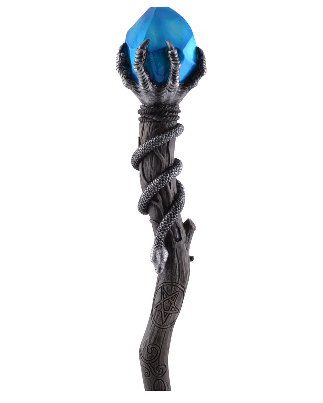 Zauberstab Serpenta mit Blauem Stein