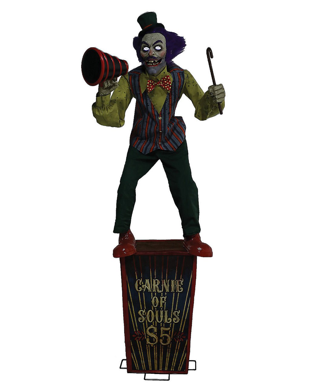 Circus Barker Halloween Animatronic 182cm