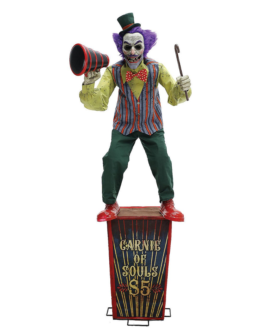 Circus Barker Halloween Animatronic 182cm