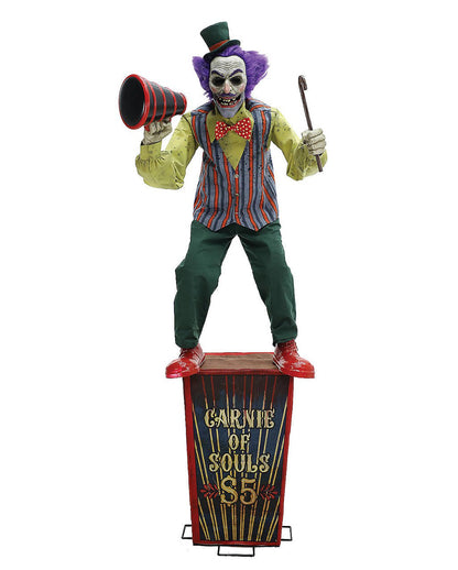 Circus Barker Halloween Animatronic 182cm
