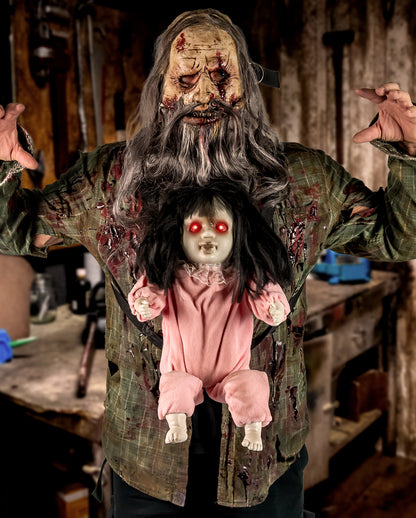 Zombie Baby Puppe Animatronic zum Umhängen