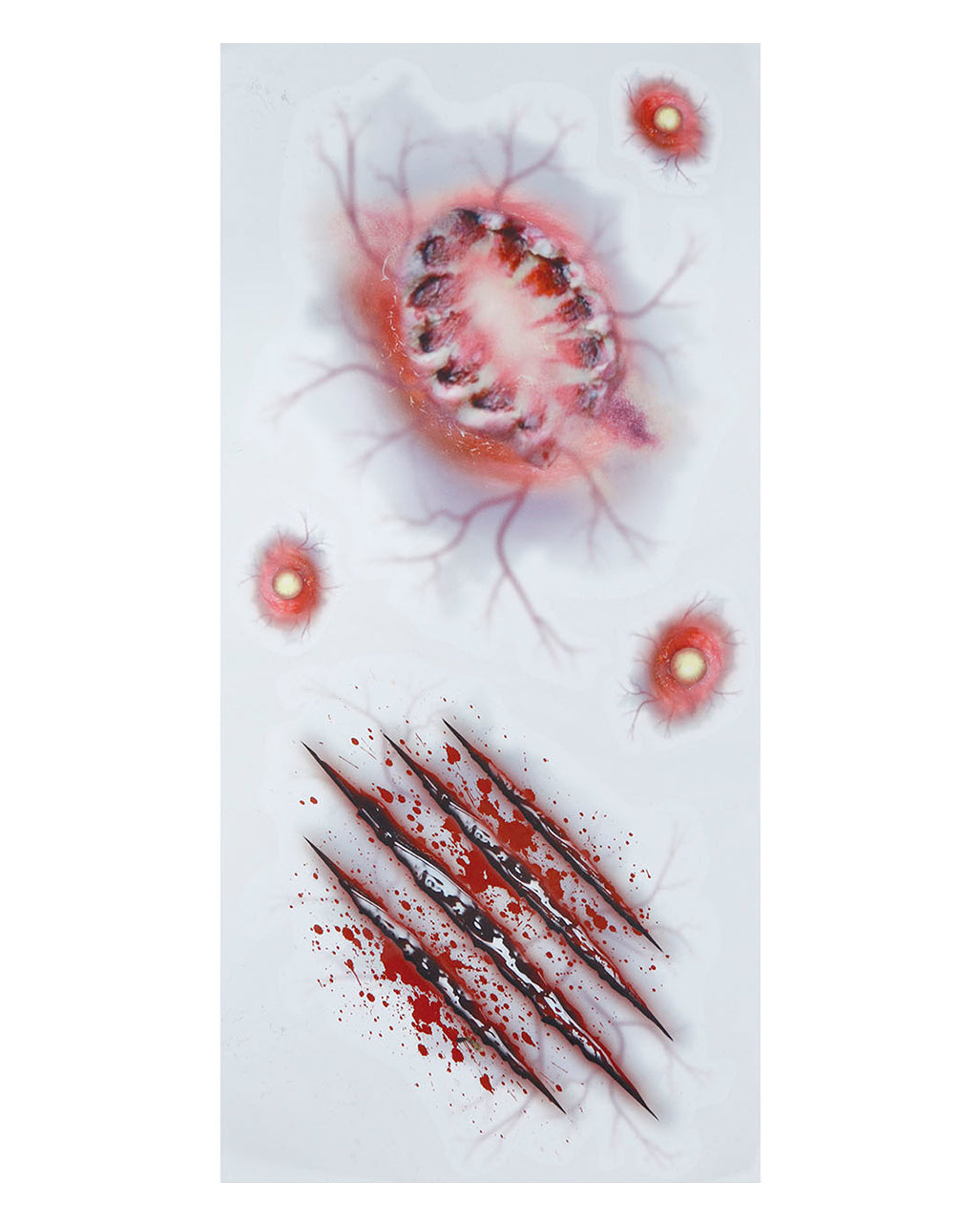 Zombie Biss SFX Tattoo Wunden