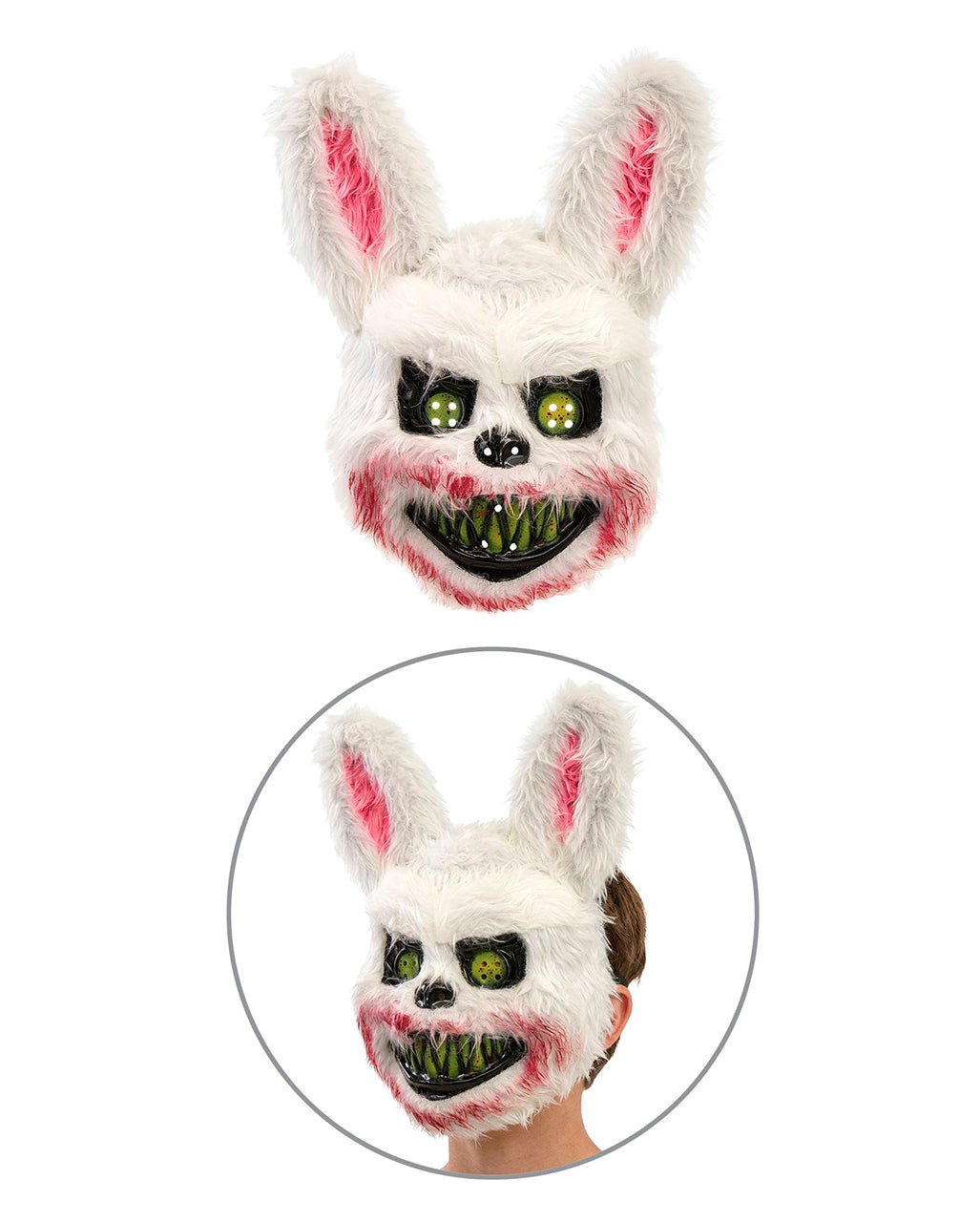 Zombie Bunny Kinder Kostüm-Overall mit Maske