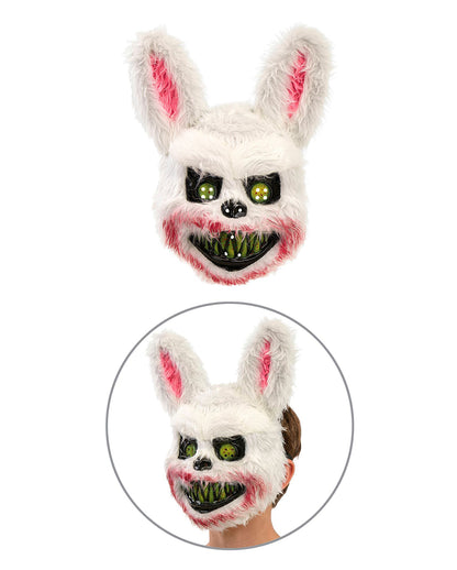 Zombie Bunny Kinder Kostüm-Overall mit Maske