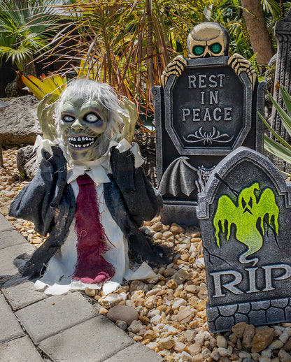 Zombie Groundbreaker mit Pop Up Schädel 56cm
