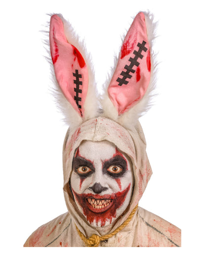 Zombie Hasenohren Haarreif mit Narben
