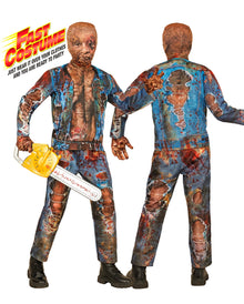 Zombie Schnellkostüm für Kinder mit Maske & Handschuhe