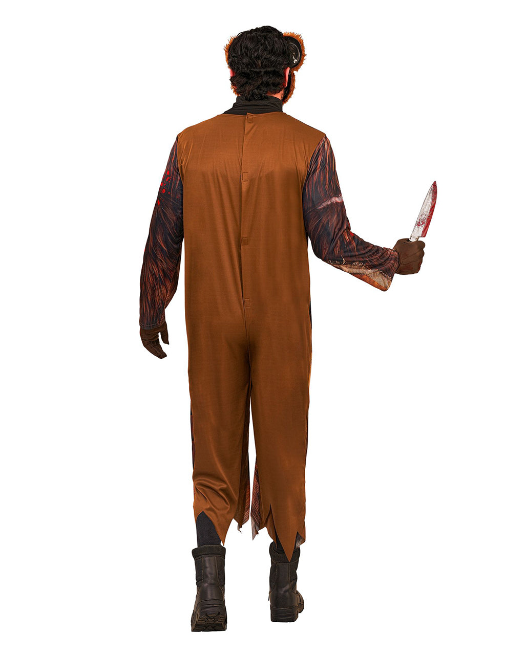 Zombie Teddy Herren Kostüm-Overall mit Maske