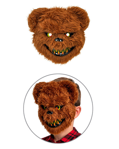 Zombie Teddy Kinder Kostüm-Overall mit Maske