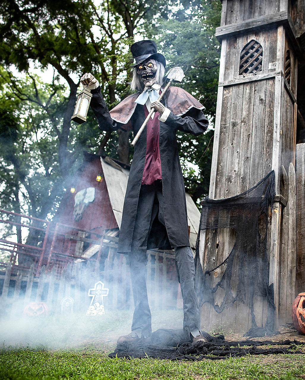 Zombie Totengräber Halloween Animatronic 260cm
